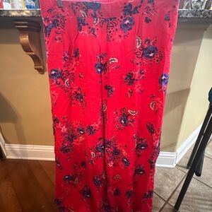 Torrid Red Floral Pant